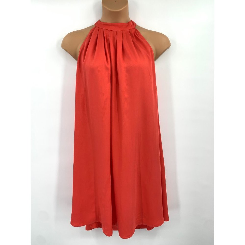 Elegant Red Halter Midi Dress